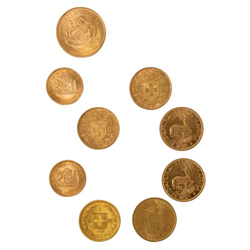 GOLDLOT ca. 54,56 g fein, bestehend aus GOLD LOT约54.56克，包括瑞士2 x 20 Francs Vrenel&hellip;