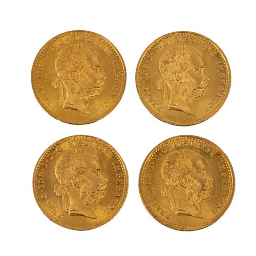 Österreich /GOLD Traum mit ca. 412g Feingehalt 奥地利/黄金梦，纯度约为412克，形式为4 x 1 ducat 1&hellip;