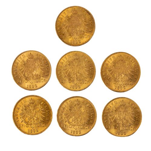 Österreich /GOLD Traum mit ca. 412g Feingehalt 奥地利/黄金梦，纯度约为412克，形式为4 x 1 ducat 1&hellip;