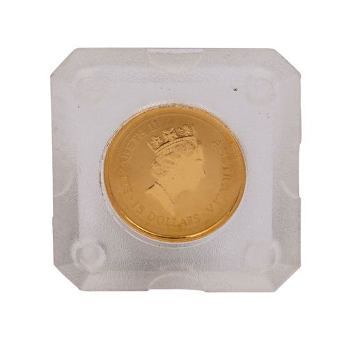 Australien/GOLD - 1/10 oz. Nugget 1995, 澳大利亚/黄金 - 1995年1/10盎司金块，3.11克精制，封装，BU，根据&hellip;