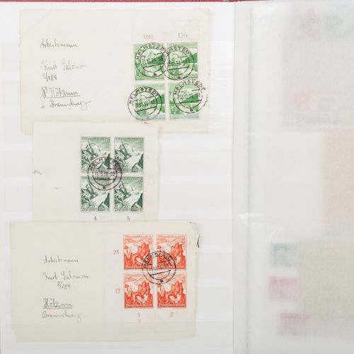 Deutsches Reich */**/O 德国 - 一本包含德意志帝国邮票的库存书，MNH，未使用和使用过的。有许多带有单次和多次邮资支付的封。封面大多只有&hellip;