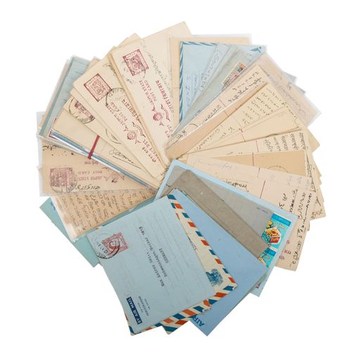 Übersee Indien, ca. 1930 40 mit 66 Belegen. 海外印度，约1930 40年，有66个封。几乎只有邮政文具。