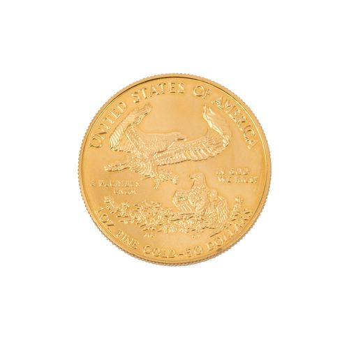 USA - 50 Dollars 1996, 1 Unze Gold, USA - 50 dollars 1996, 1 once d'or, exonérés&hellip;