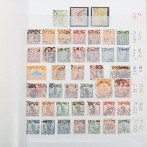 CHINA - Marken und Blöcke */O CHINA - stamps and souvenir sheets */O in a thick &hellip;