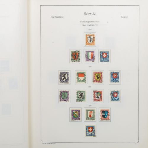 Schweiz, ca. 1850/1994 瑞士，约1850/1994 - 广泛的二手收藏在KA*BE预印的相册中，大部分是完整的部分。在Juventute/&hellip;