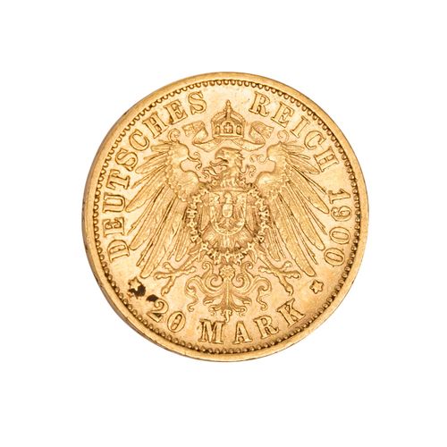 Deutsches Kaiserreich / Württemberg - 20 Mark 1900/F, Empire allemand / Württemb&hellip;