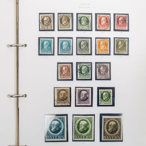 Altdeutschland mit gestempelten Marken Anciens États allemands avec timbres obli&hellip;