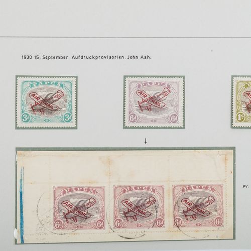 Papua 1929/30 **/* Kleine Spezial Kollektion der Flugpostausgabe Papouasie 1929/&hellip;