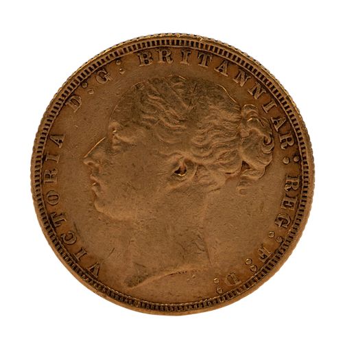 Großbritannien /GOLD - Viktoria 'Young Head' 1 Sovereign 1884 Grande-Bretagne /O&hellip;