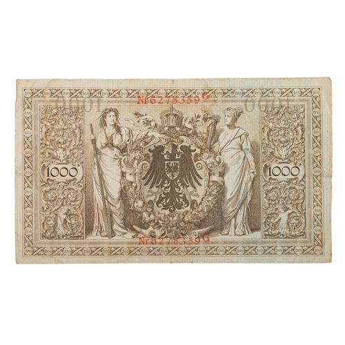 Banknotensammlung Deutsches Reich Collection of bank notes Germany, i.A. German &hellip;