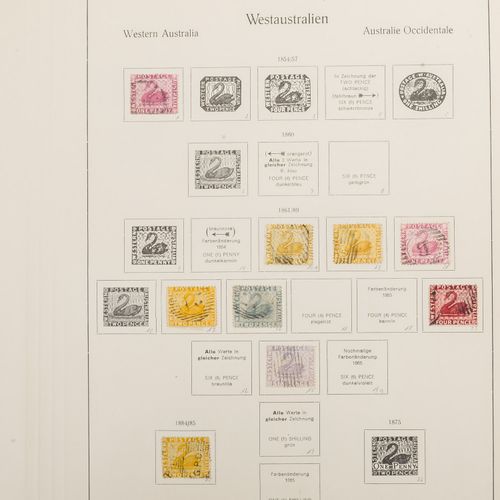 Australische Gebiete Australian territories. Older stamp stock, cancelled on she&hellip;