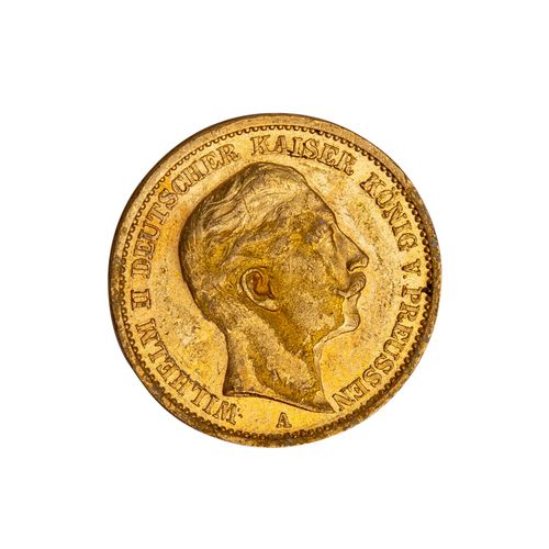 Preussen/GOLD - 20 Mark 1909 A Prusse/Or - 20 marks 1909 A Guillaume II., enviro&hellip;