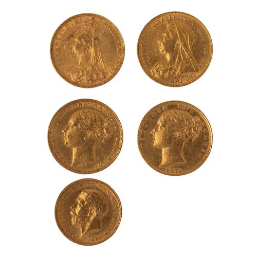Viktorianische Sovereigns/GOLD - 4 x 1 Sovereign Victorian Sovereigns / GOLD - 4&hellip;
