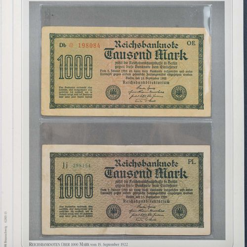 Sammelalbum "Historische Banknoten Deutsches Reich 1871-1945" - Álbum de colecci&hellip;