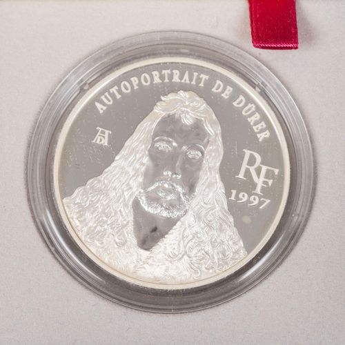 Frankreich/SILBER - 17 x 10 Francs im Francia/Plata - 17 x 10 Francos en la caja&hellip;