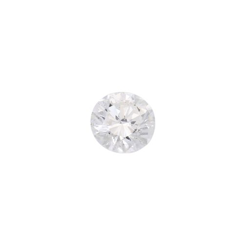Loser Brillant 0,62 ct, Loose brilliant-cut diamond 0.62 ct, ca. WHITE (H)/SI2, &hellip;