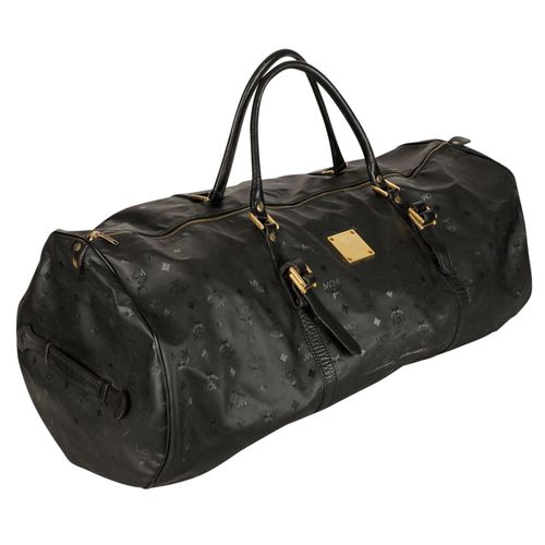 MCM VINTAGE Konvolut, MCM VINTAGE卷发。由一个服装袋和两个周长袋（1个75厘米和1个50厘米）组成。遗产系列，黑色，金色的硬件。&hellip;