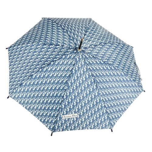 CHRISTIAN DIOR VINTAGE Schirm. CHRISTIAN DIOR VINTAGE umbrella. Blue model with &hellip;