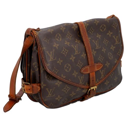 LOUIS VUITTON Umhängetasche "SAUMUR PM", Koll.: 1992. LOUIS VUITTON bag "SAUMUR &hellip;