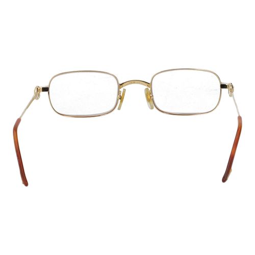 CARTIER Brille "52 23". CARTIER glasses "52 23". Gold-plated frame with logo det&hellip;
