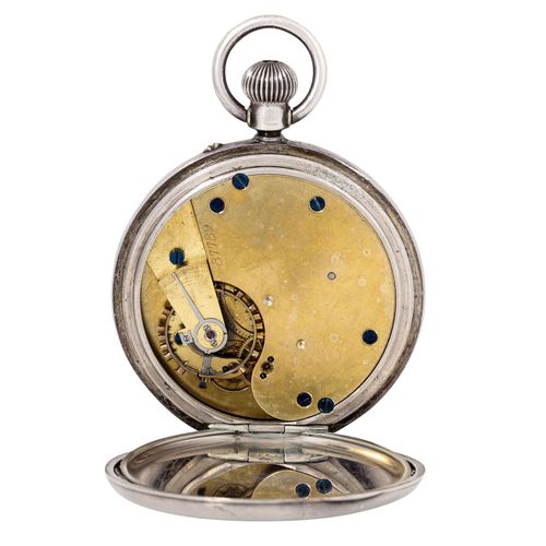 Null Anonymous ancient Lepine pocket watch, England ca. 1893. Case Sterling silv&hellip;