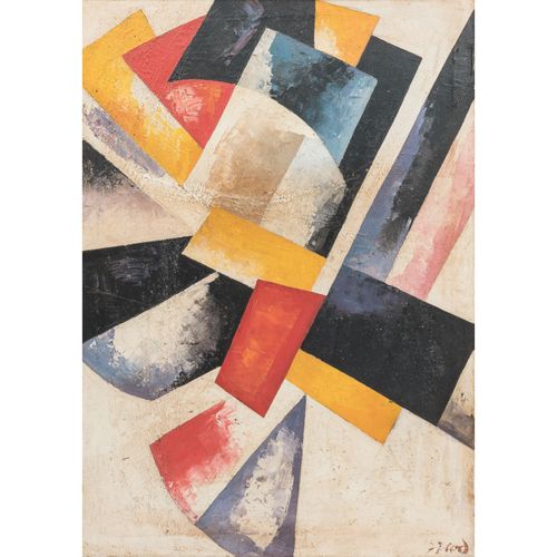 Null SUPREMATIC COMPOSITION 


20th century, oil on canvas, indistinctly signed,&hellip;