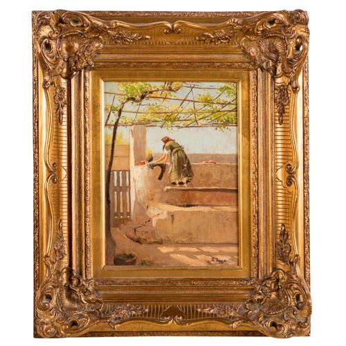 Null ROGGE, THEODOR (1854-1933) "The Laundress".


Oil on wood, signed, HxW: 33/&hellip;