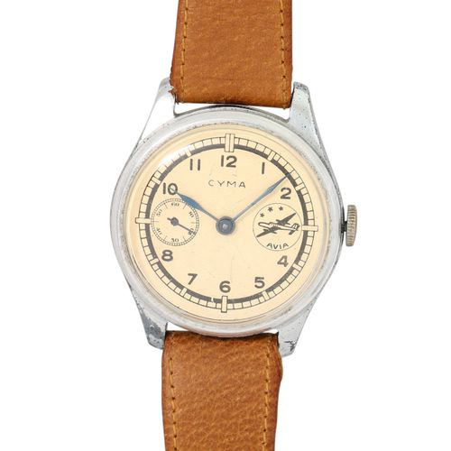 CYMA Vintage Pilot's Watch Orologio da polso da uomo. Circa anni '40.
