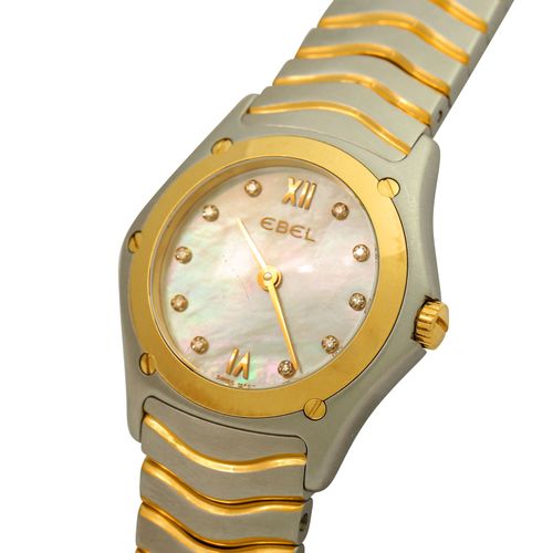 Null EBEL Classic Wave. Ref. 1090F21. Ladies´ wristwatch. Stainless steel/gold 1&hellip;