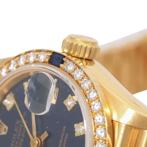 Null ROLEX Lady-Datejust, Ref. 69088. Ladies watch. Gold 18K, bezel with diamond&hellip;