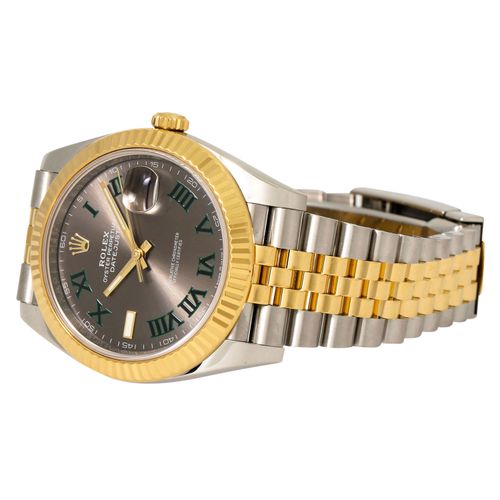 Null ROLEX Datejust 41 "Wimbledon", Ref. 126333-0020. Wrist watch. Stainless ste&hellip;
