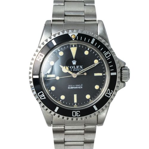 ROLEX Vintage Submariner No Date "Meters First", réf. 5513. Montre-bracelet. Ver&hellip;