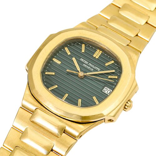 Null PATEK PHILIPPE Vintage Nautilus "Blue", Ref. 3900/1. Ladies watch. Ca. 1980&hellip;