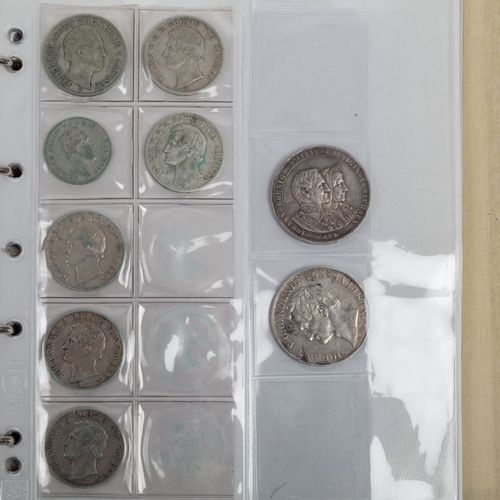 Null German States - Small collection coins & medals in album. The small collect&hellip;