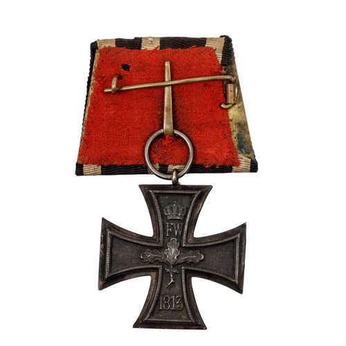 Prusse - Rare croix de fer de 2ème classe 1813 avec agrafe, accompagnée d'une cr&hellip;
