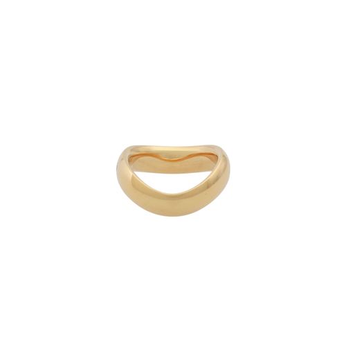 Null Wellenförmiger Ring mit Brillanten zus. Ca. 0,27 ct, gute Farbe u. Reinheit&hellip;
