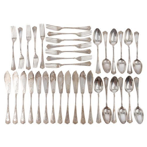 Null PUIFORCAT "Exquisite Cutlery" 925 silver, c. 1900


Paris, 12 menu spoons, &hellip;