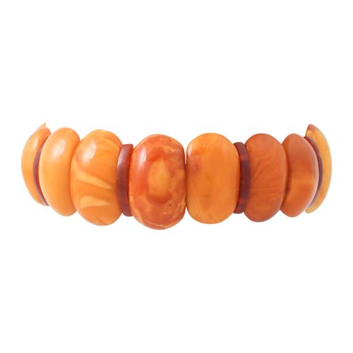 Null Bernstein Armband Butterscotch, Länge ca. 20 cm, B: ca. 2 cm, Schließe verg&hellip;