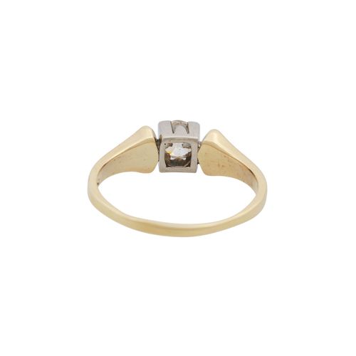 Null Ring with old-european cut diamond ca. 0.5 ct, ca. TIN (M)/VS, girdle heavi&hellip;