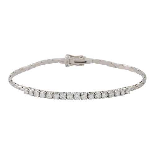 Null Bracelet avec brillants env. 1,25 ct (grav.), env. FW-WEISS (G-H)/VVS, WG 1&hellip;