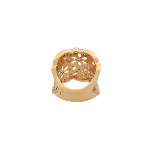 Null Bague avec brillants, env. 0,8 ct, bonne couleur et pureté, GG 18K, 13,2 gr&hellip;