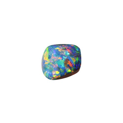 Null Boulder opal Queensland 2.095 ct, phantastic colouring, 11x8.5 mm.