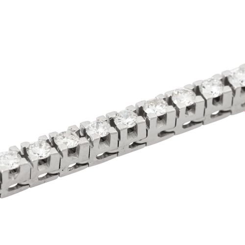 Null Bracelet avec brillants, env. 1 ct, couleur et pureté moyenne à bonne, 18K &hellip;
