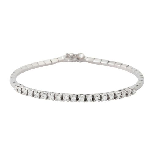 Null Bracelet with brilliant-cut diamonds totalling ca. 1 ct, medium to good col&hellip;