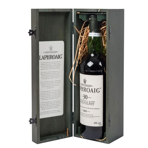 Null LAPHROAIG Single Malt Scotch Whisky, 30 años Región: Islay, Destilería Laph&hellip;