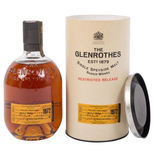 Null GLENROTHES单一麦芽苏格兰威士忌 "限制性发行"，1972年地区：斯佩塞德，Glenrothes酒厂，43%容量，700毫升，肩部水平，原包装&hellip;