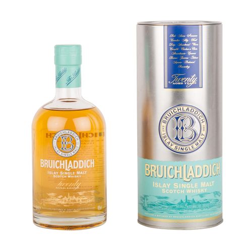 Null BRUICHLADDICH单一麦芽苏格兰威士忌20年地区：艾莱岛，Bruichladdich酒厂，46%vol.，700毫升，肩部水平，原包装。欧盟以&hellip;