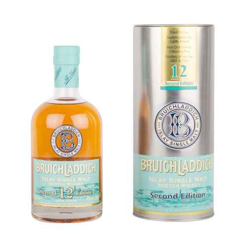 Null BRUICHLADDICH Single Malt Scotch Whisky 'Second Edition' 12 Years Region: I&hellip;