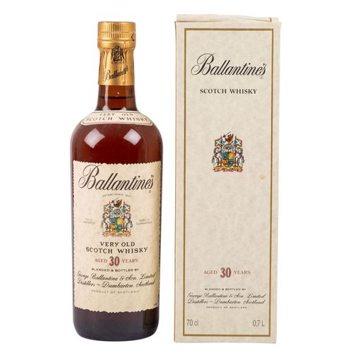 Null BALLANTINE'S混合 "非常古老 "的苏格兰威士忌，30年George Ballantine & Son。限量版蒸馏器，43% vol.，70&hellip;