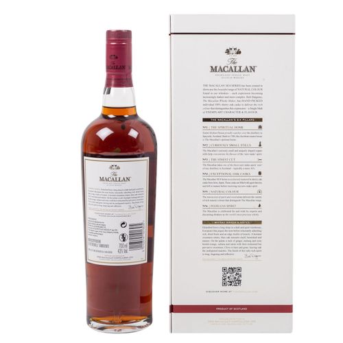 Null 麦卡伦单一麦芽苏格兰威士忌 "红宝石 "地区：斯佩塞德，麦卡伦酒厂，43%容量，700毫升，瓶颈处有水平，原包装。欧盟以外的运输限制!